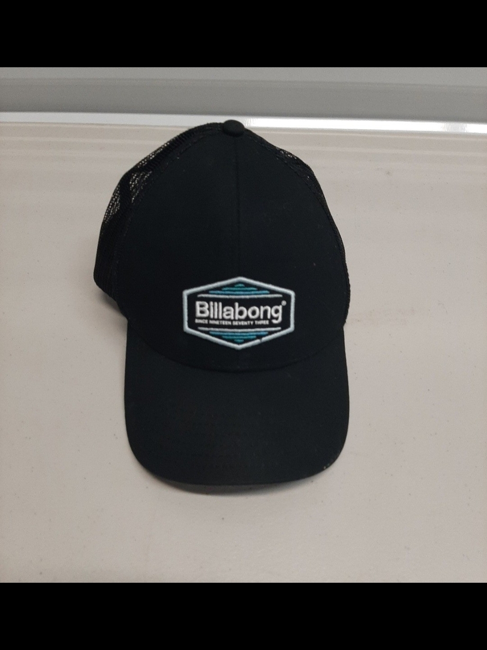 Billabong Black Logo Trucker Hat